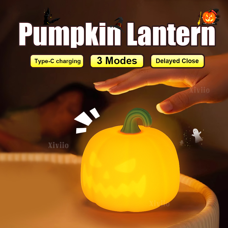 Lighting Decor For Bedroom - Lampada da zucca di Halloween Lampada