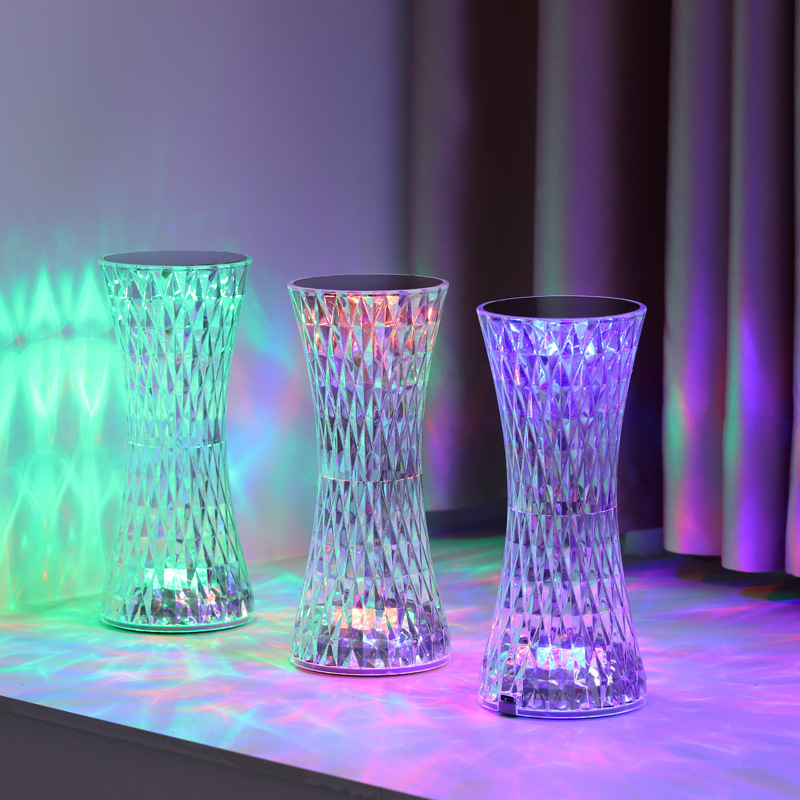 Decor Lighting & Decor Fires - Lampade da Comodino in Cristallo, Luci