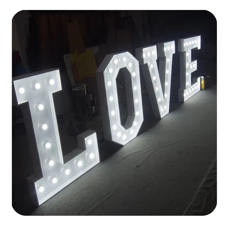 Light Up Letters Marquee - Decor Marry Me Lights Marquee Lettera
