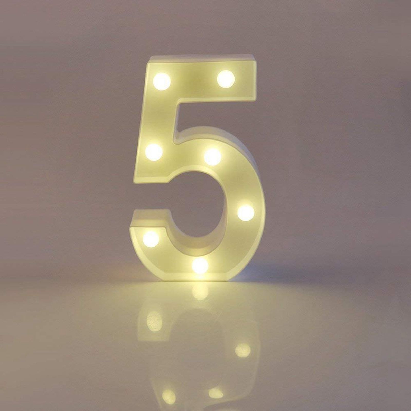 Lighting Decoration Stand - Lettera illuminata con numero dell'alfabeto a