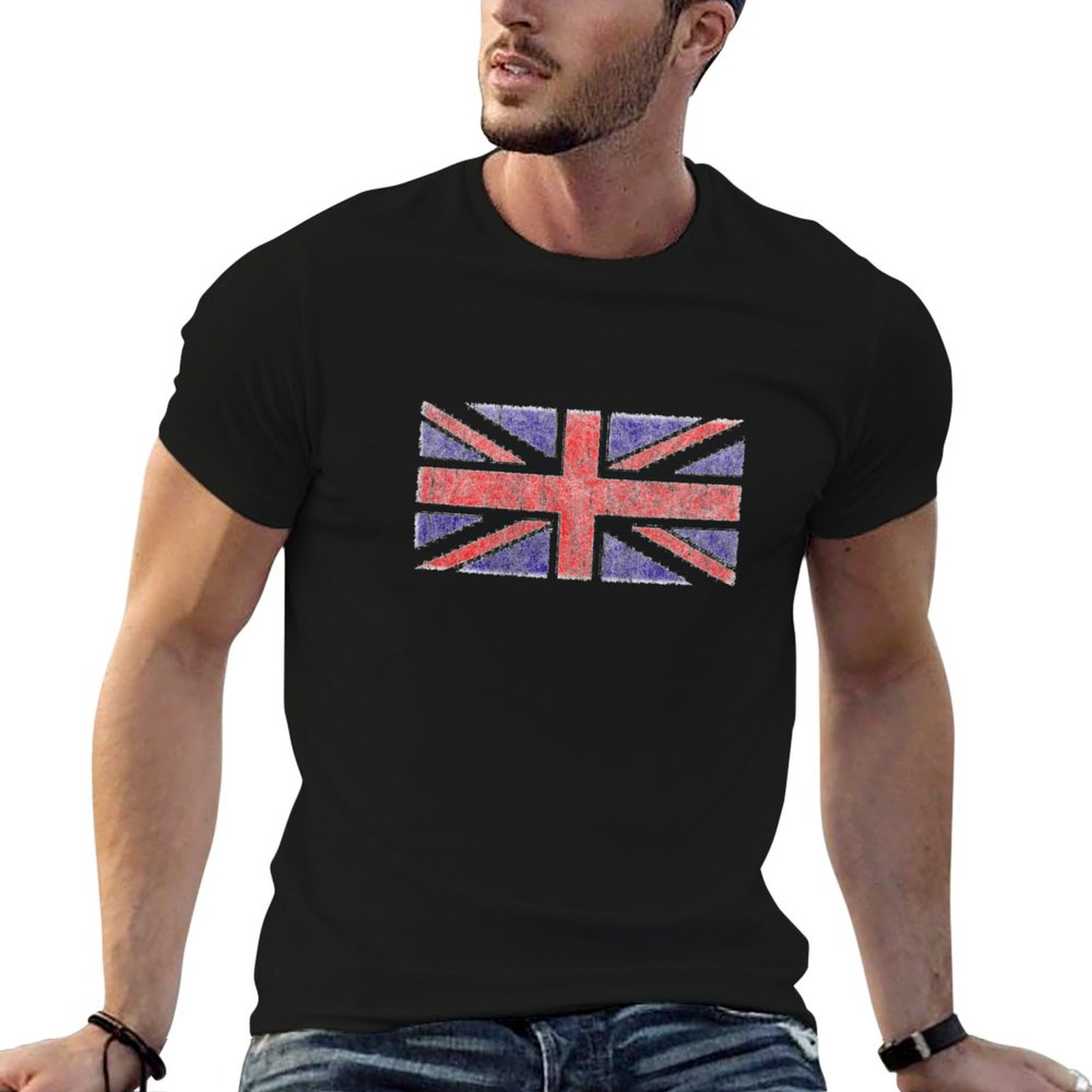Union Lighting & Decor - T-shirt vintage con bandiera Union Jack