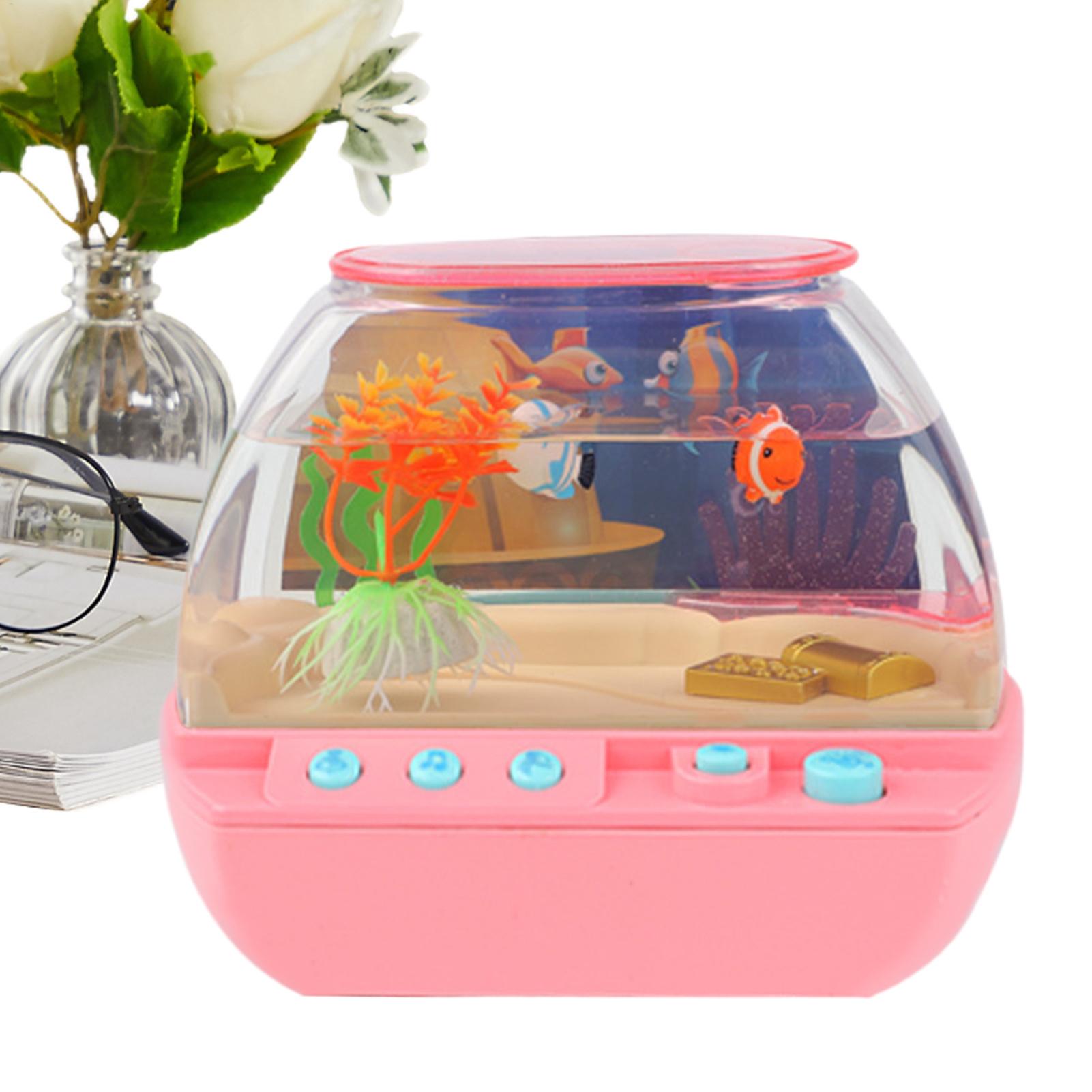 Decor Lighting & Decor Fires - Acquario Giocattolo con Musica e Luci,