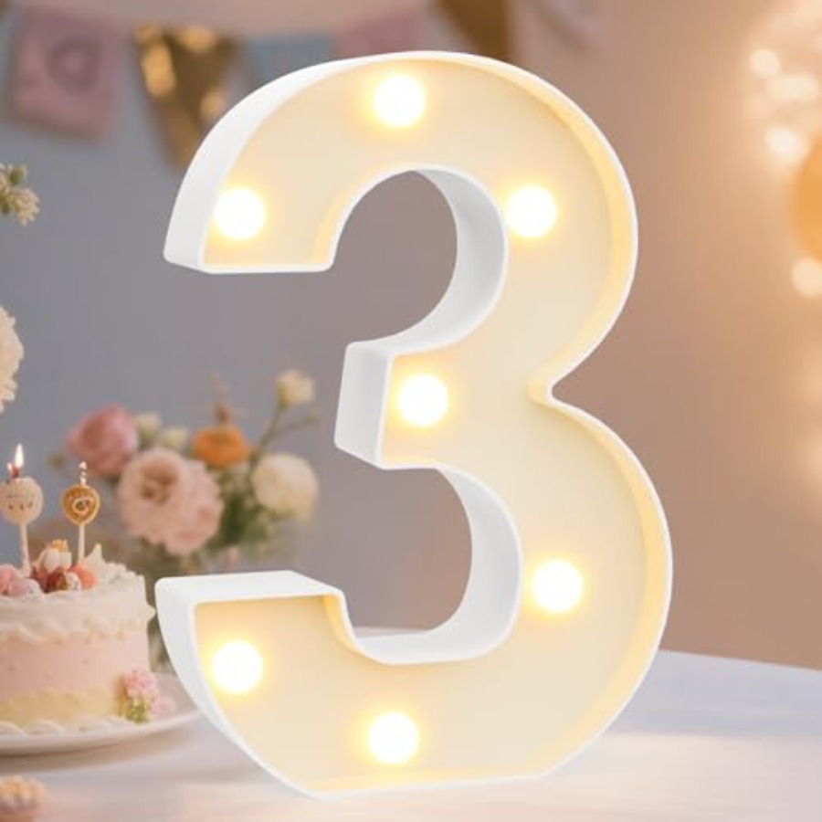 Light Up Letters Marquee - Numeri e Lettere Decorative Luminose a