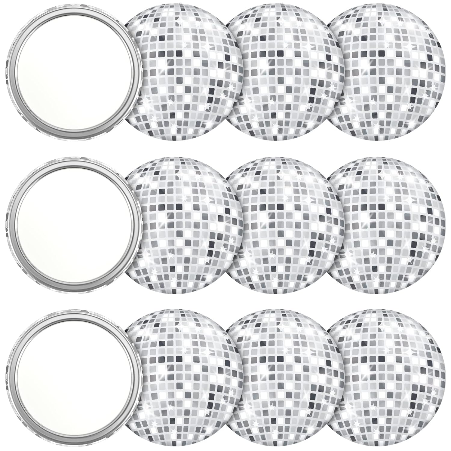 Disco Ball Mirror - Specchio compatto con sfera da discoteca