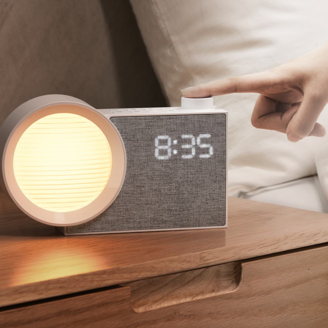 Lighting Decor For Bedroom - WILIT Luce Notturna LED con Sveglia,