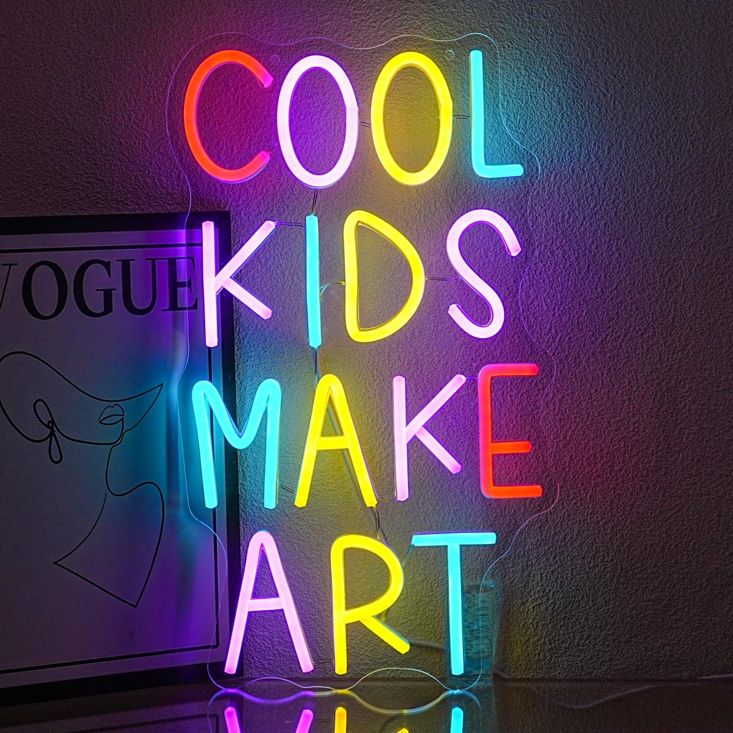Lighting Decor For Bedroom - Insegna al Neon 'Cool Kids Make