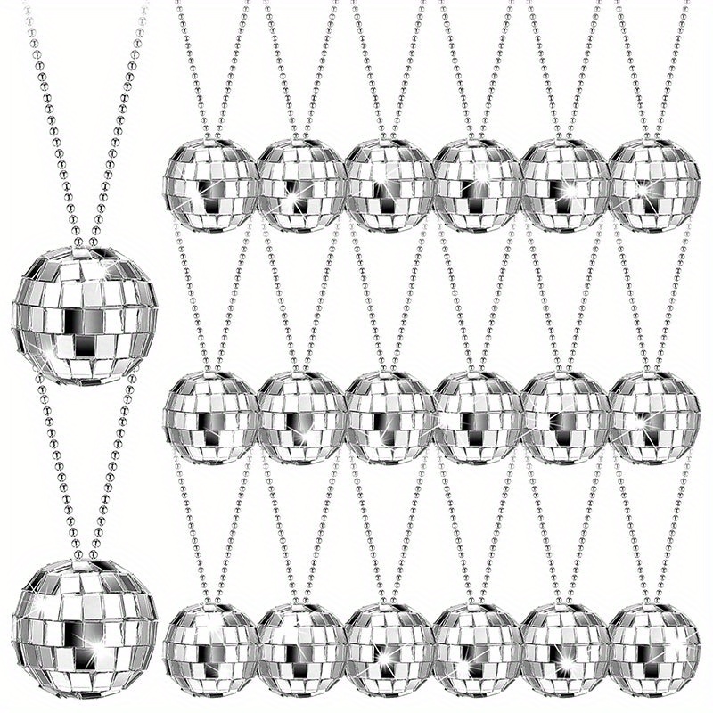 Disco Ball Mirror - 5-10 pezzi collane con sfere da