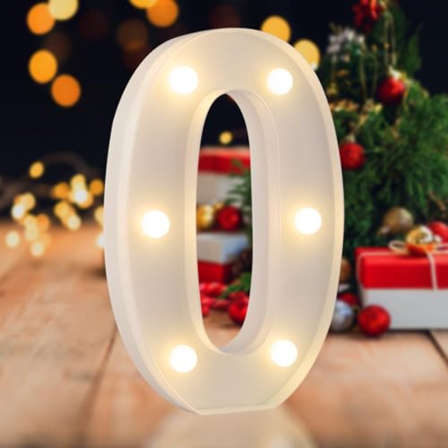 Light Up Letters Marquee - Numeri LED Luminosi, Lettere Luminose da