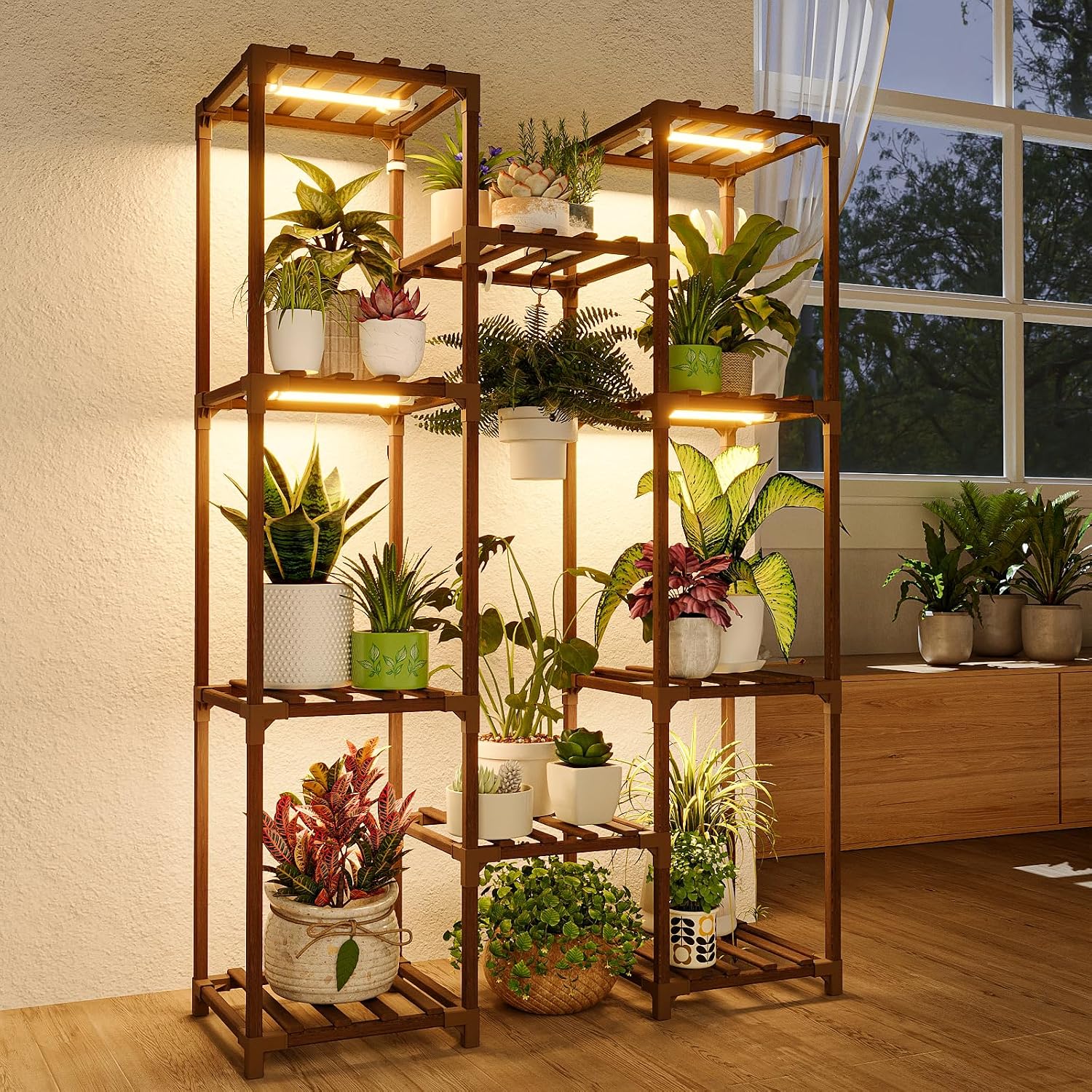 Lighting Decoration Stand - Supporto per Piante con Luce di