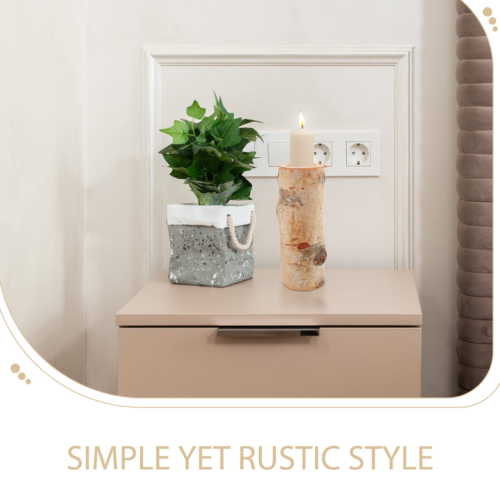Set di 1 Portacandele in Legno - Lighting Decoration Stand recensione e prezzo