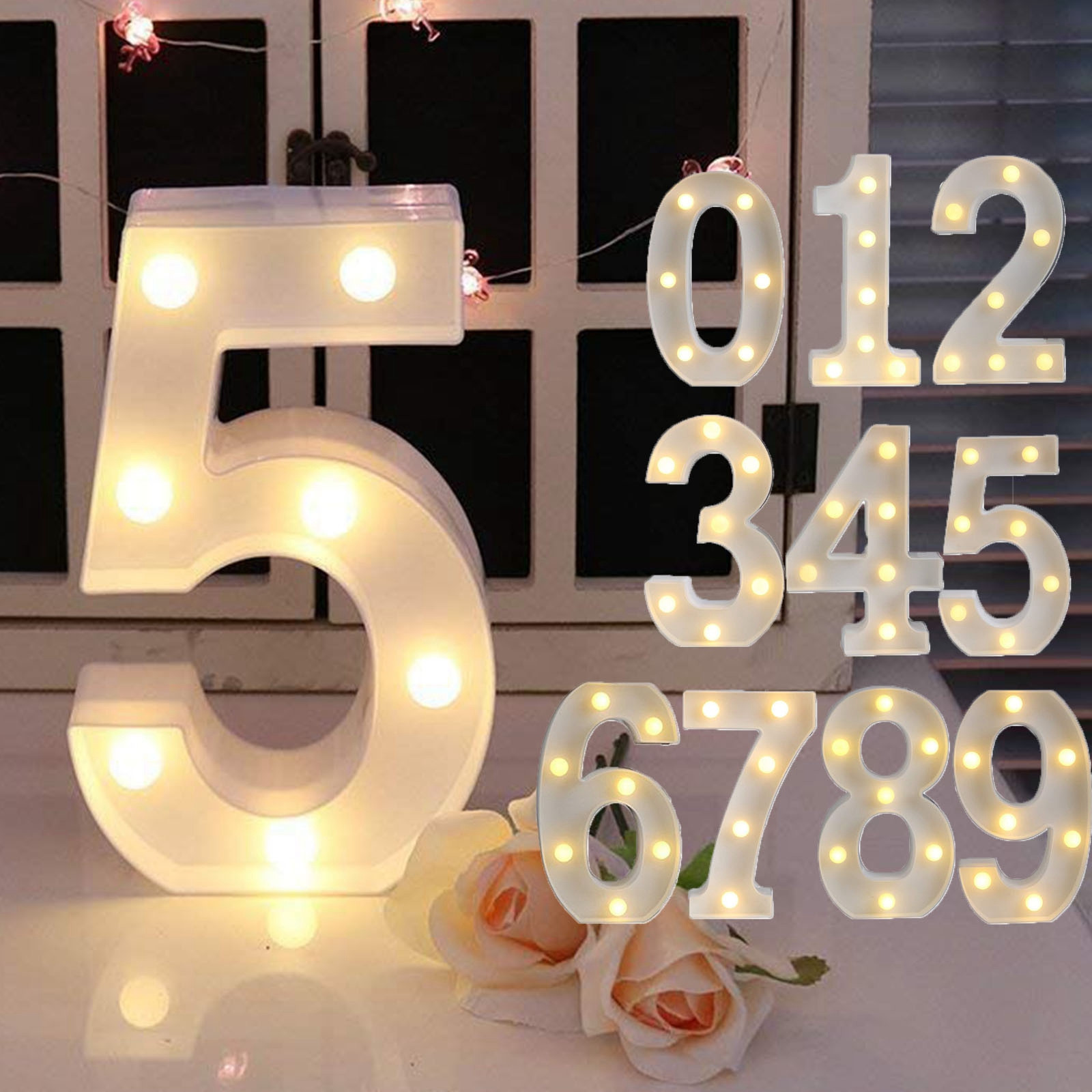 Lettera illuminata con numero  - Lighting Decoration Stand recensione e prezzo