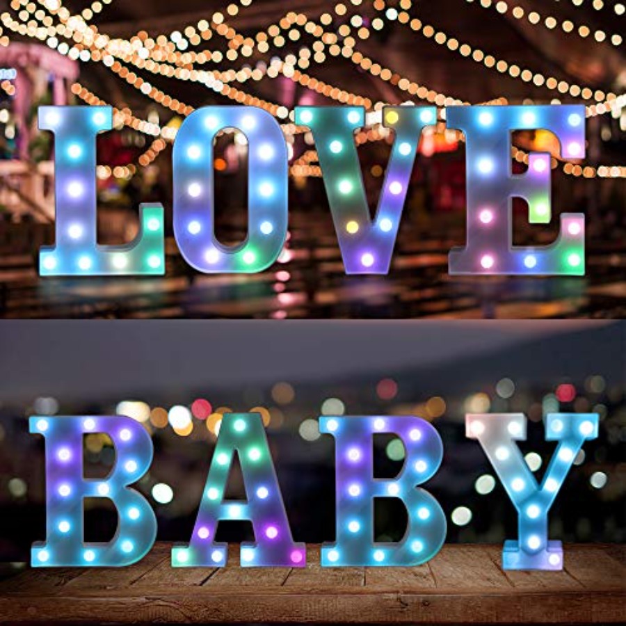 Luci a LED per lettere con tel - Light Up Letters Marquee recensione e prezzo