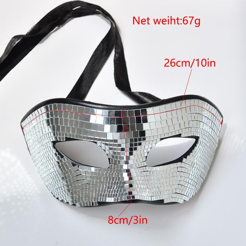 Maschera da discoteca con glit - Disco Ball Mirror recensione e prezzo